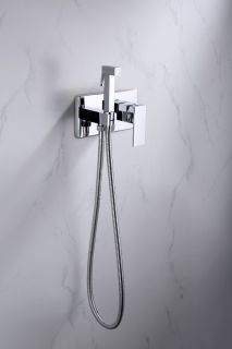 Смеситель встраиваемый с гигиеническим душем Grocenberg GB004 Хром